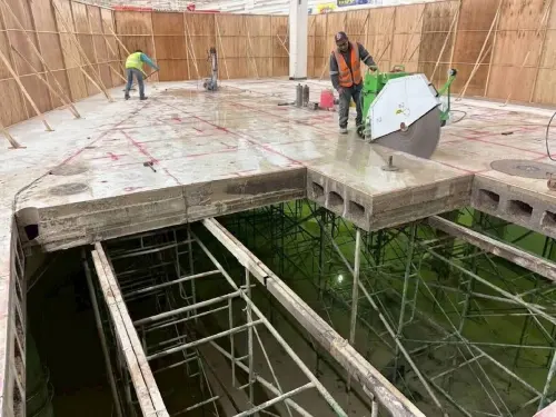 ผลงานตัดพื้นอาคาร